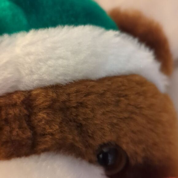 Vintage plush teddy bear holiday stocking 🐻🌲 - Picture 4 of 5